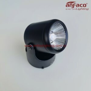 Đèn AFC 866D 7W 12W LED spotlight rọi tiêu điểm đế ngồi xoay góc Anfaco vỏ đen