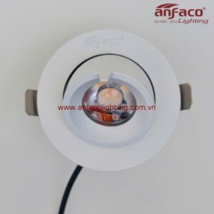 Đèn LED Anfaco downlight âm trần AFC 723 3W 5W xoay góc chiếu điểm Anfaco