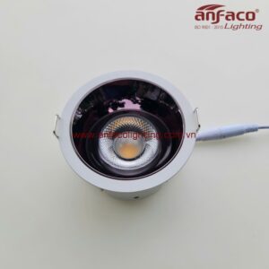 Đèn LED Anfaco AFC 712D 7W 9W 12W 15W Đèn LED downlight âm trần chóa màu mận chín đen bóng