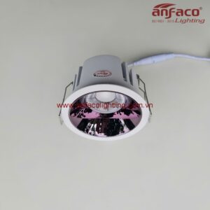 Đèn LED Anfaco AFC 712D 7W 9W 12W 15W Đèn LED downlight âm trần chóa màu mận chín đen bóng