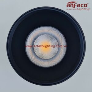 Đèn LED Anfaco downlight gắn nổi AFC 631D 10W IP65 Anfaco vỏ đen kín nước gắn ngoài trời