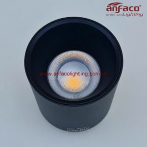 Đèn LED Anfaco downlight gắn nổi AFC 631D 10W IP65 Anfaco vỏ đen kín nước gắn ngoài trời