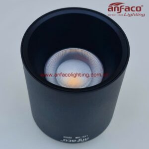 Đèn LED Anfaco downlight gắn nổi AFC 631D 10W IP65 Anfaco vỏ đen kín nước gắn ngoài trời