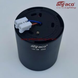 Đèn LED Anfaco downlight gắn nổi AFC 631D 10W IP65 Anfaco vỏ đen kín nước gắn ngoài trời