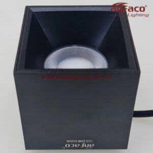 Đèn LED Anfaco downlight gắn nổi vuông AFC 632D 10W IP65 kín nước Anfaco vỏ đen gắn ngoài trời
