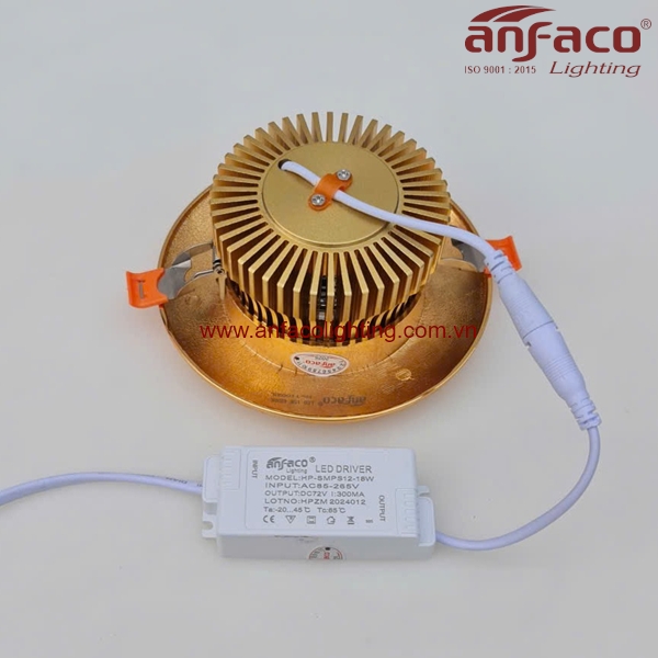 dong-005-15w-3 Đèn LED Anfaco downlight âm trần vỏ đồng AFC 005 15W Anfaco