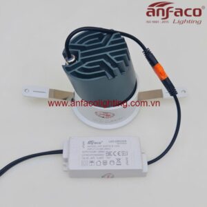 Đèn LED Anfaco downlight âm trần AFC 735T 7W 12W xoay góc Anfaco